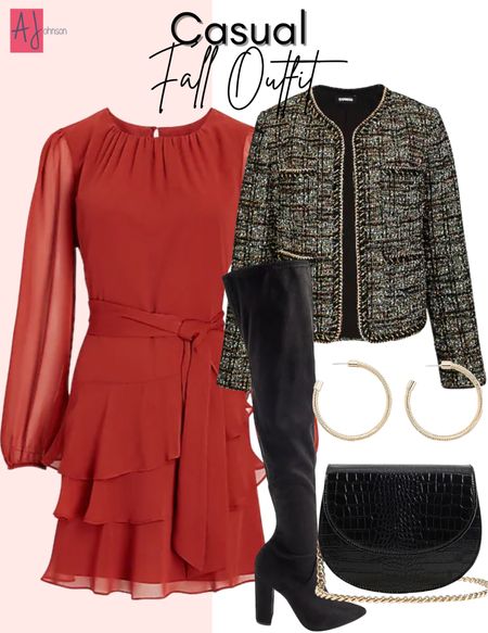 Fall fashion, express outfit, fall dress, red dress, fall outfit, fall trends, date outfit, over the knee dress, suede dress, fall boot, bootie, fall shoes

#LTKunder100 #LTKSeasonal #LTKstyletip