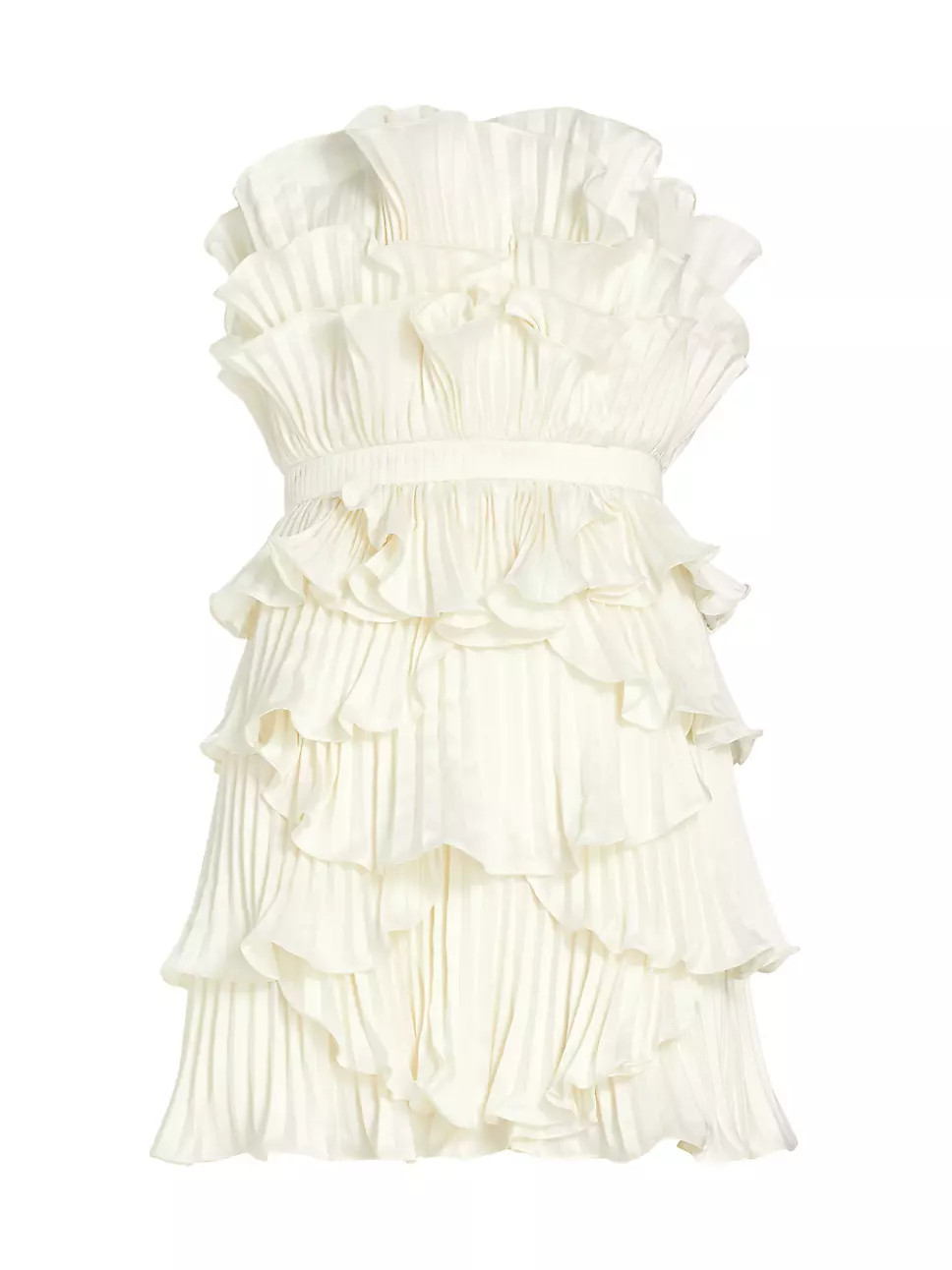 Reed Pleated Shell Strapless Minidress | Saks Fifth Avenue
