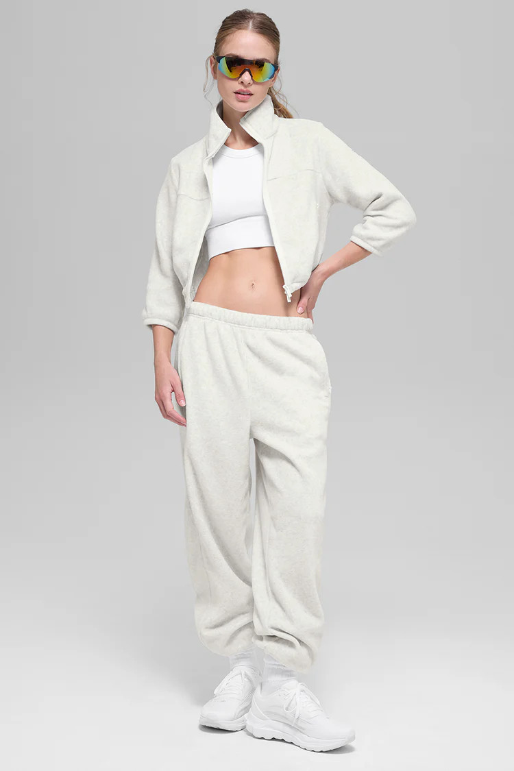 Polar Fleece Retreat Cropped Jacket | Alo Yoga (US)