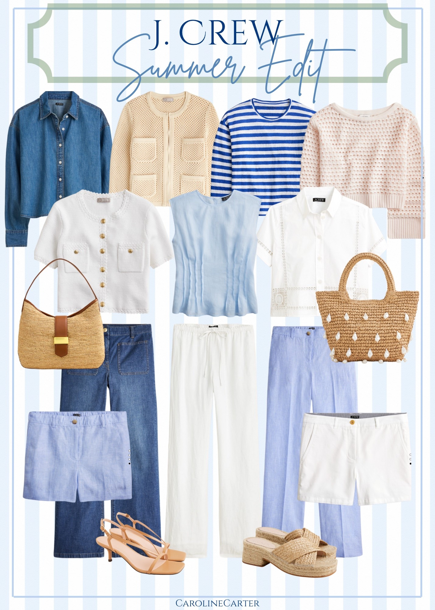 J.Crew Summer Edit 


J.Crew Coastal Summer, Coastal Grandmillenial, Coastal Granddaughter, J.Crew Vacation outfit, Summer Outfit, Grandmillenial Summer, J.Crew Summer Edit

#LTKSummerEdit #LTKFindsUnder100 #LTKStyleTip