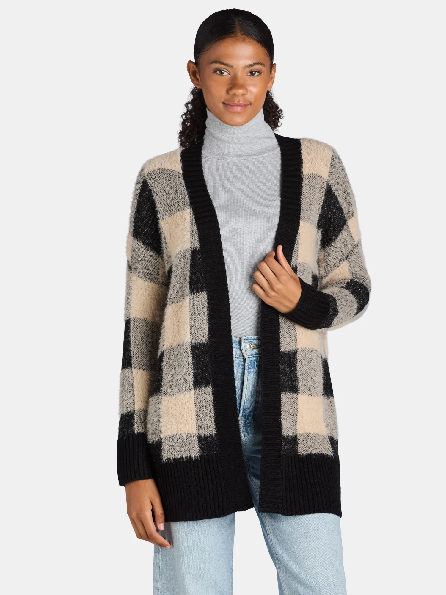 Dreamers by Debut Women's Open Front Cardigan Sweater, Midweight, Sizes XS-XL | Walmart (US)