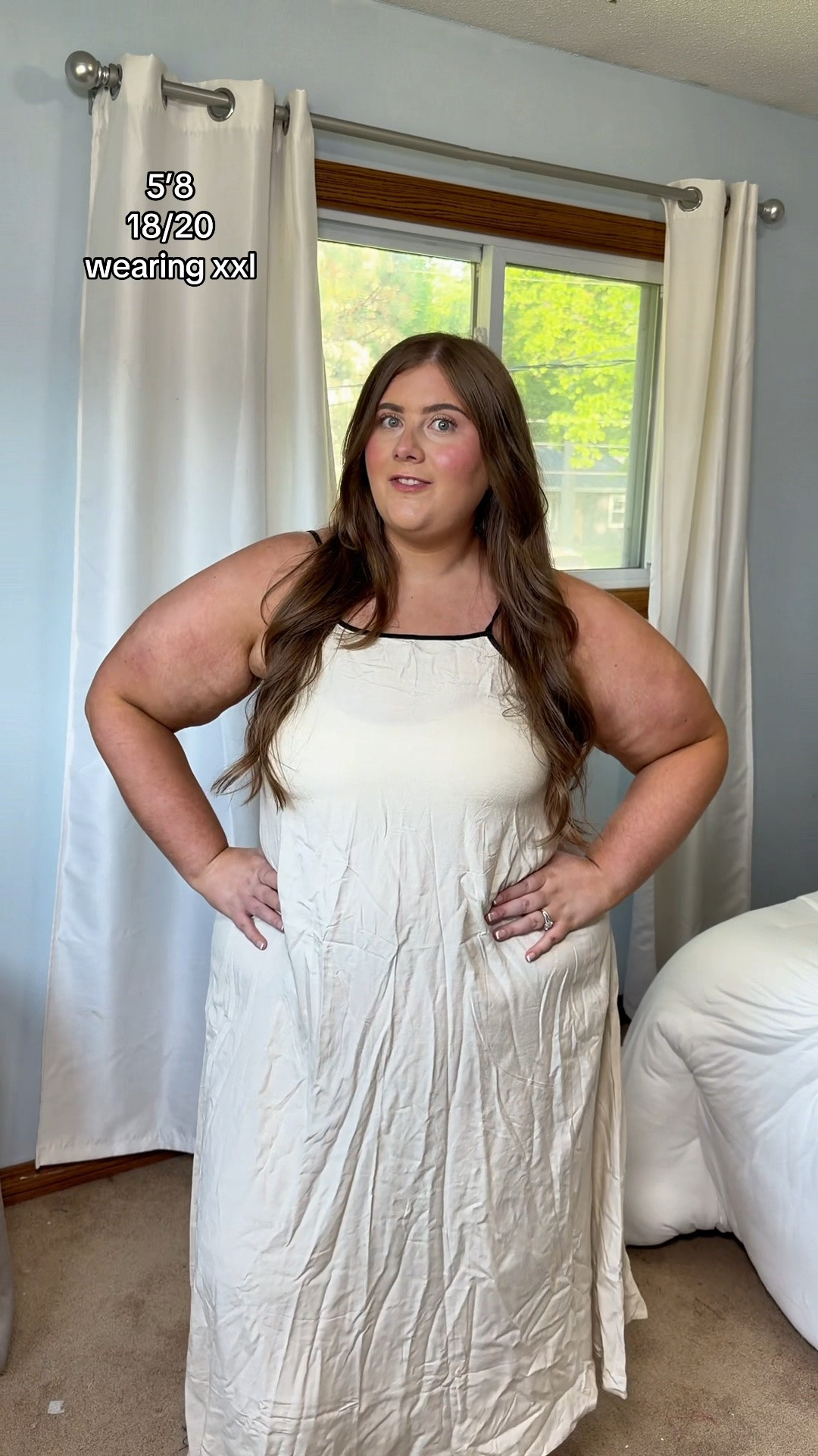 I was convinced this dress was going to cling to everything… but it ended up being one of the most flattering summer dresses I’ve tried 🤍

Wearing a 2X as a size 18/20. It’s lightweight, flowy, has pockets, and the fit through the stomach is so good. Perfect for vacations, brunch, summer events, or just those days when you want to feel put together without trying too hard.

Wearing the size xxl

#LTKPlusSize #LTKSaleAlert #LTKTall