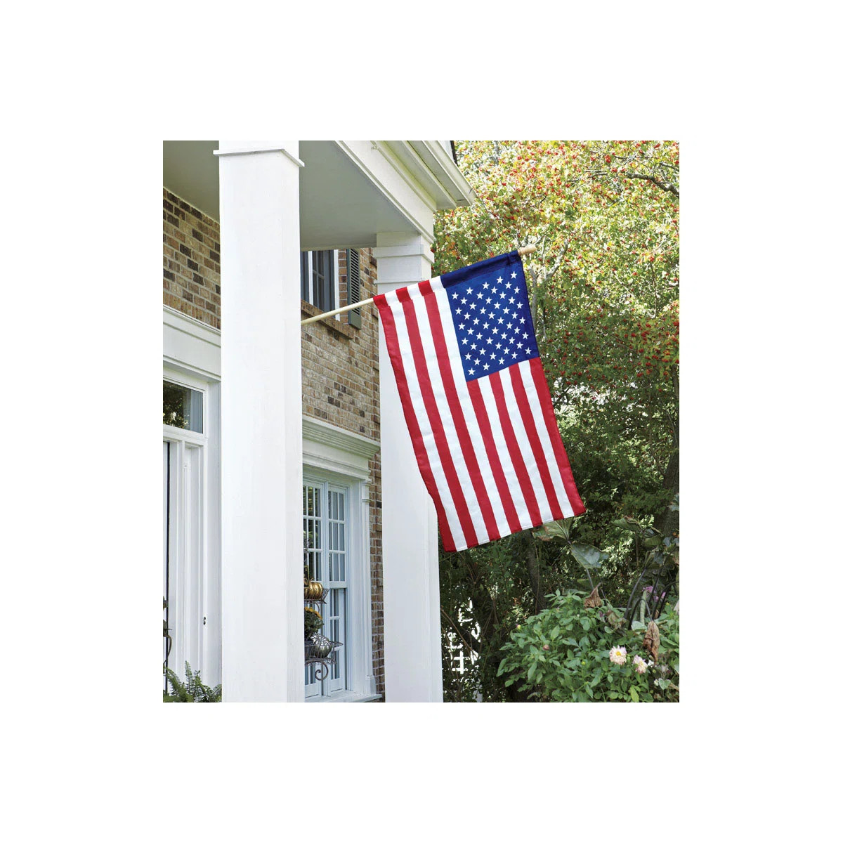 Double Sided 30'' H x 48'' W Nylon Independence Day Flag Set | Wayfair North America