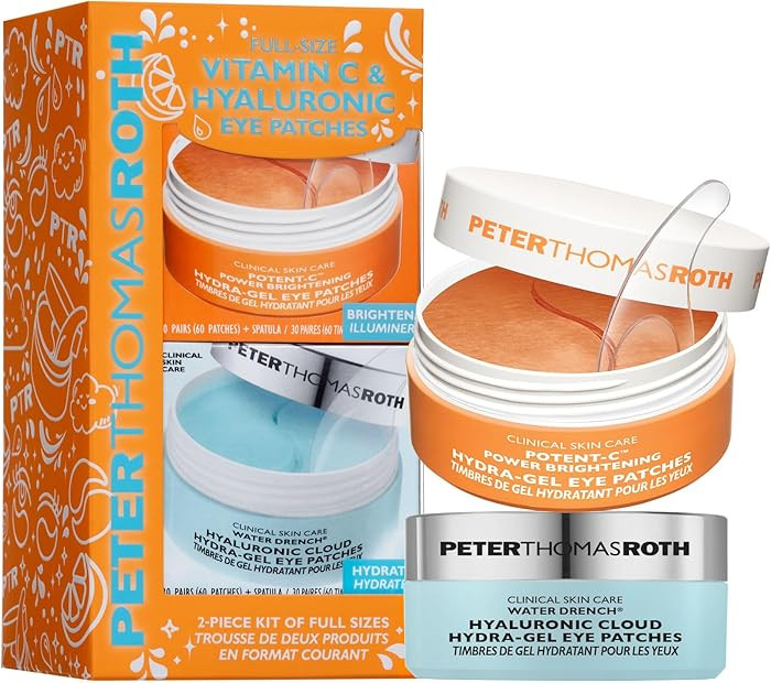 Peter Thomas Roth | Full-Size Vitamin C & Hyaluronic Eye Patches 2-Piece Kit | Amazon (US)