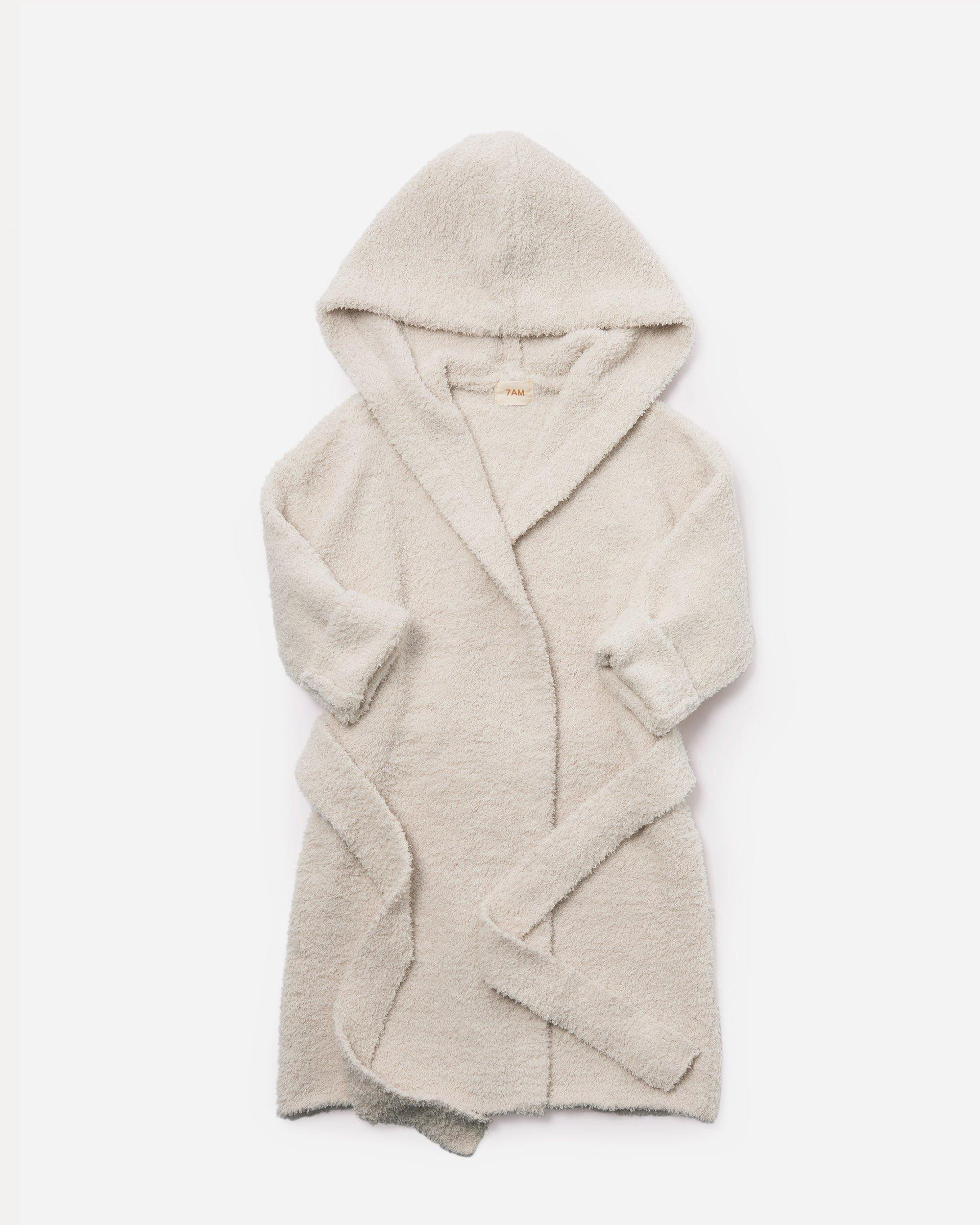 7AM | Robe Fuzzy - Ecru - White / 4-6Y | Janie and Jack