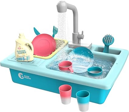 CUTE STONE Color Changing Play Kitchen Sink Toys, Children Heat Sensitive Electric Dishwasher Pla... | Amazon (CA)