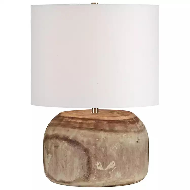 Rustic Stump Paulownia Wood Table Lamp | Kirkland's Home