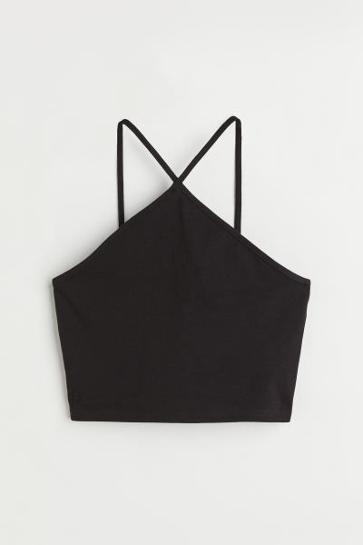 Cotton cropped top | H&M (UK, MY, IN, SG, PH, TW, HK)