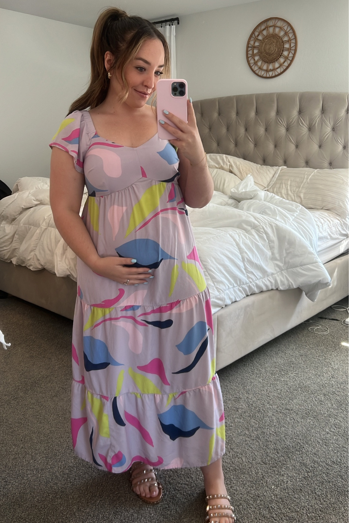 Almost done with the first trimester 🤰🏻all I want to wear in this heat is dresses! This cute one is on clearance too! Wearing a size medium ✨
#targetfashion

#LTKcurves #LTKSeasonal #LTKbump