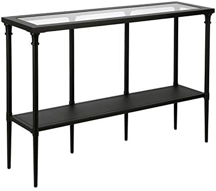 Henn&Hart 45" Blackened Bronze Metal/Glass Console Table | Amazon (US)