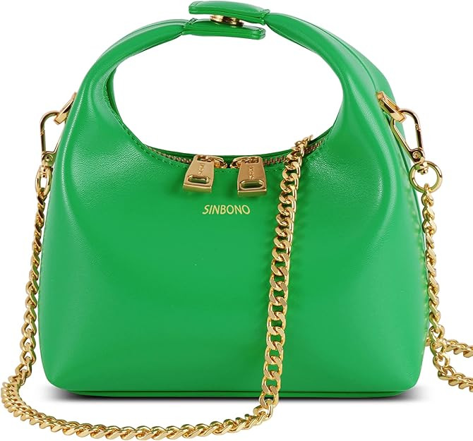 SINBONO Small Top Handbags for Women, Soft Vegan Leather Shoulder Hobo Crossbody Bag, Mini Purses... | Amazon (US)