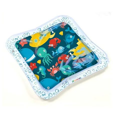 Tummy Time Water Mat Baby Play Mat with Air Pump,Inflatable Baby Infant Cartoon Pattern Water Play M | Walmart (US)