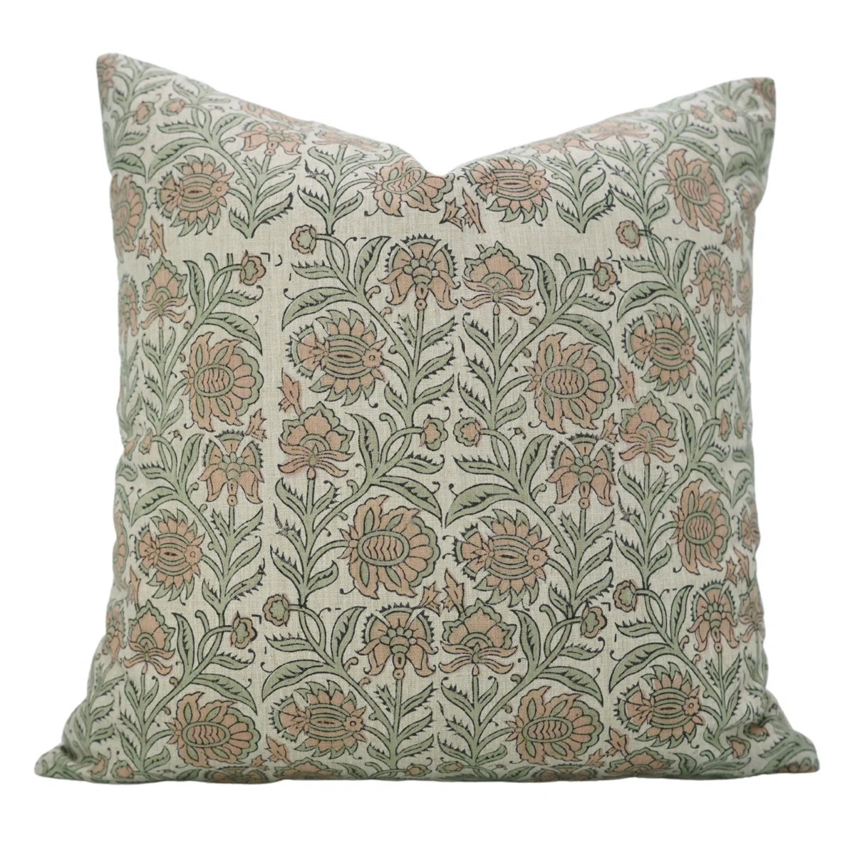 Fabdivine Vintage Jaipuri Jaal Block Print Cushion Cover Handmade Decorative Pillow for Living Ro... | Wayfair North America