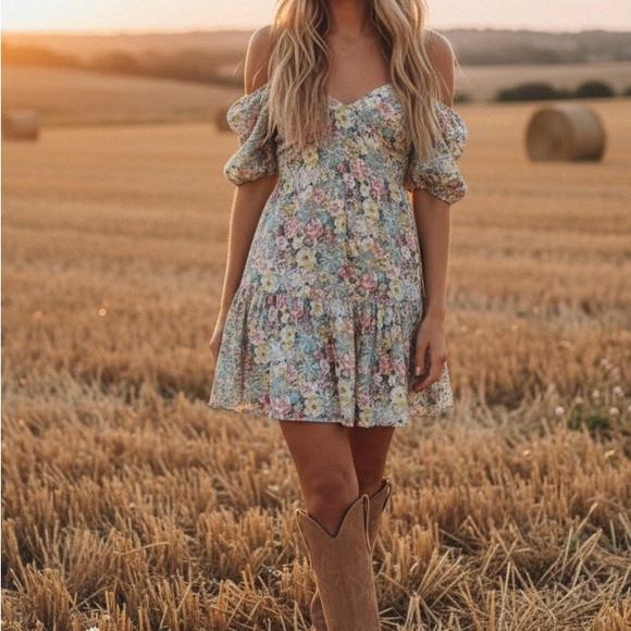 NWT Heartloom Earth Floral Kendra Mini Dress | Poshmark