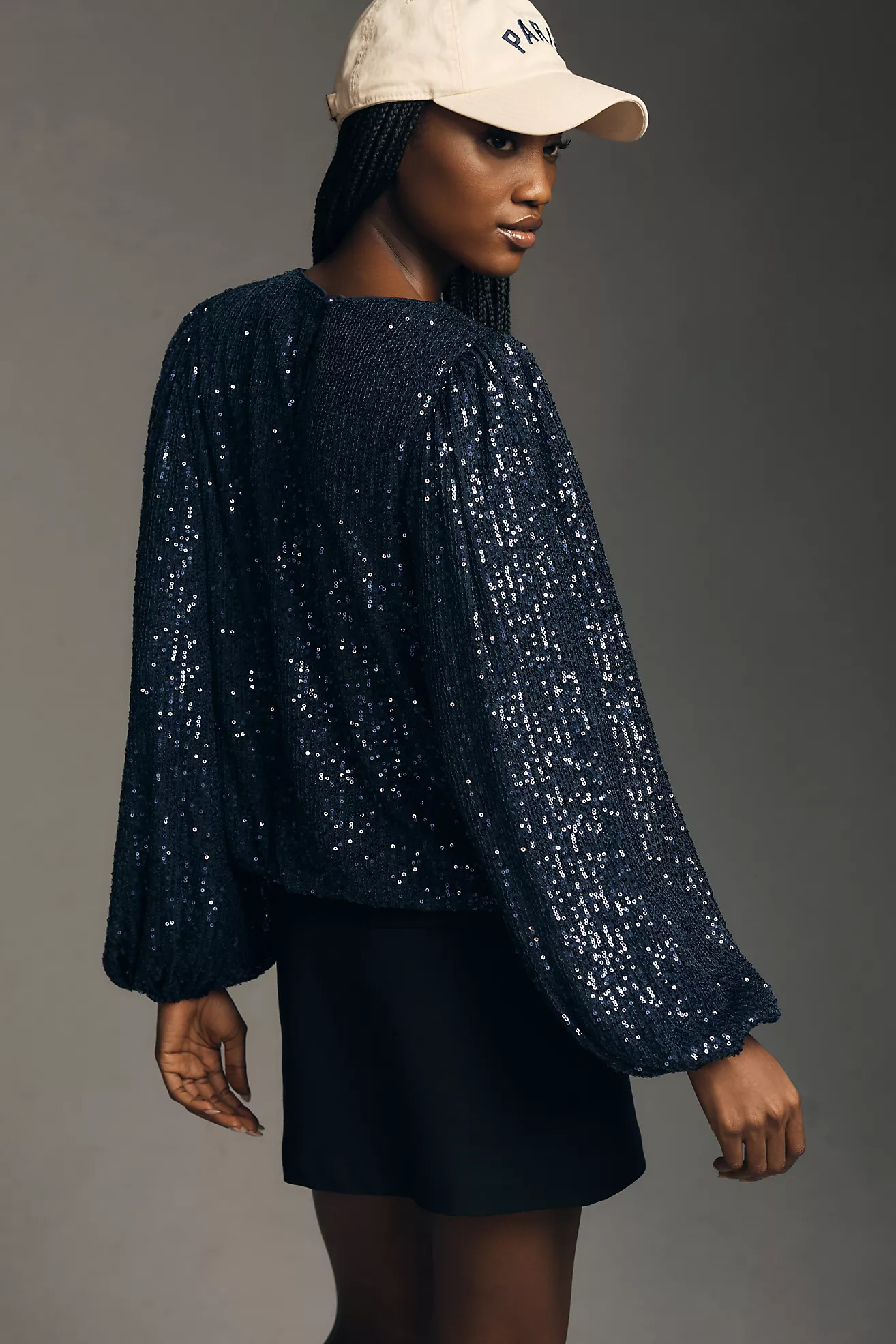Flat White Sequin Top | Anthropologie (US)