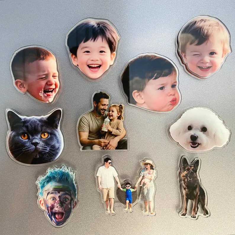 Custom Shaped Fridge Magnet, Photo Refrigerator Magnet, Cut Pet Magnet, Family Vacation Photo Mag... | Etsy (Global)