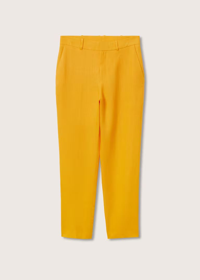 Linen suit trousers -  Women | Mango USA | MANGO (US)