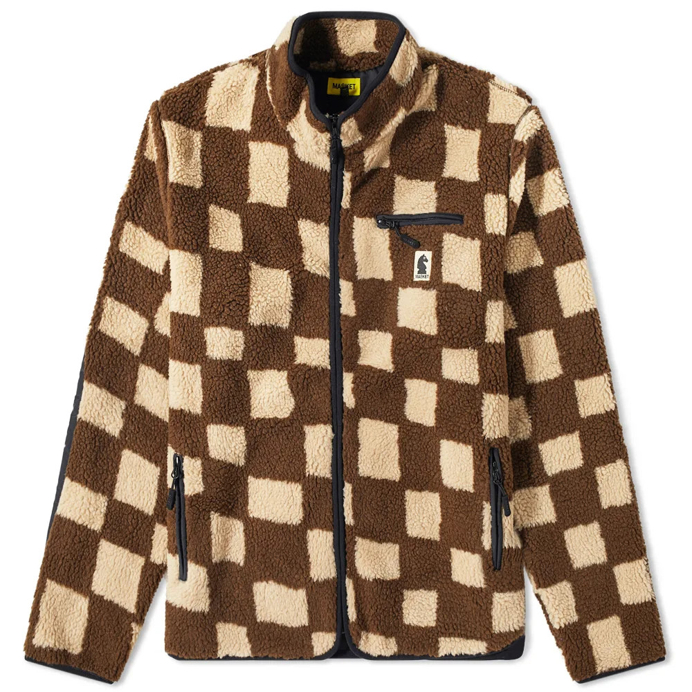 MARKET Chess Club Sherpa Fleece Jacket | End Clothing (US & RoW)