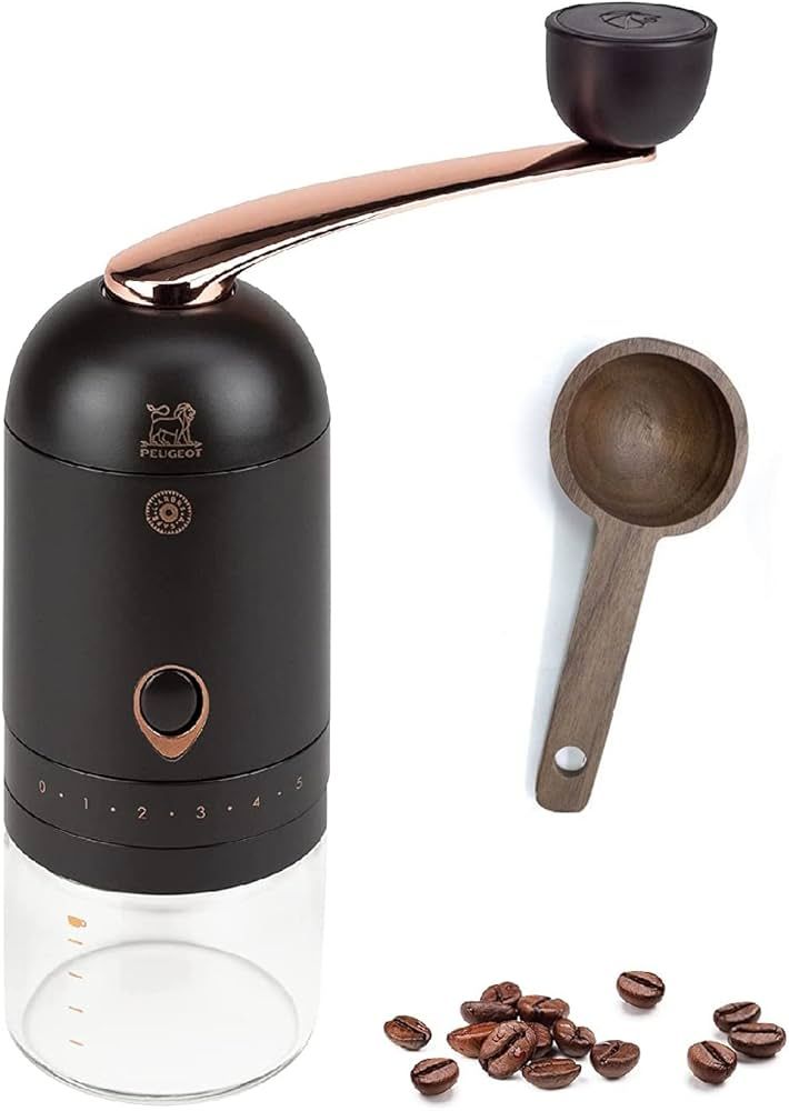 Peugeot L'ARBRE A CAFÉ Coffee Grinder, 20cm, Brown W/Wooden Spice Scoop | Amazon (US)