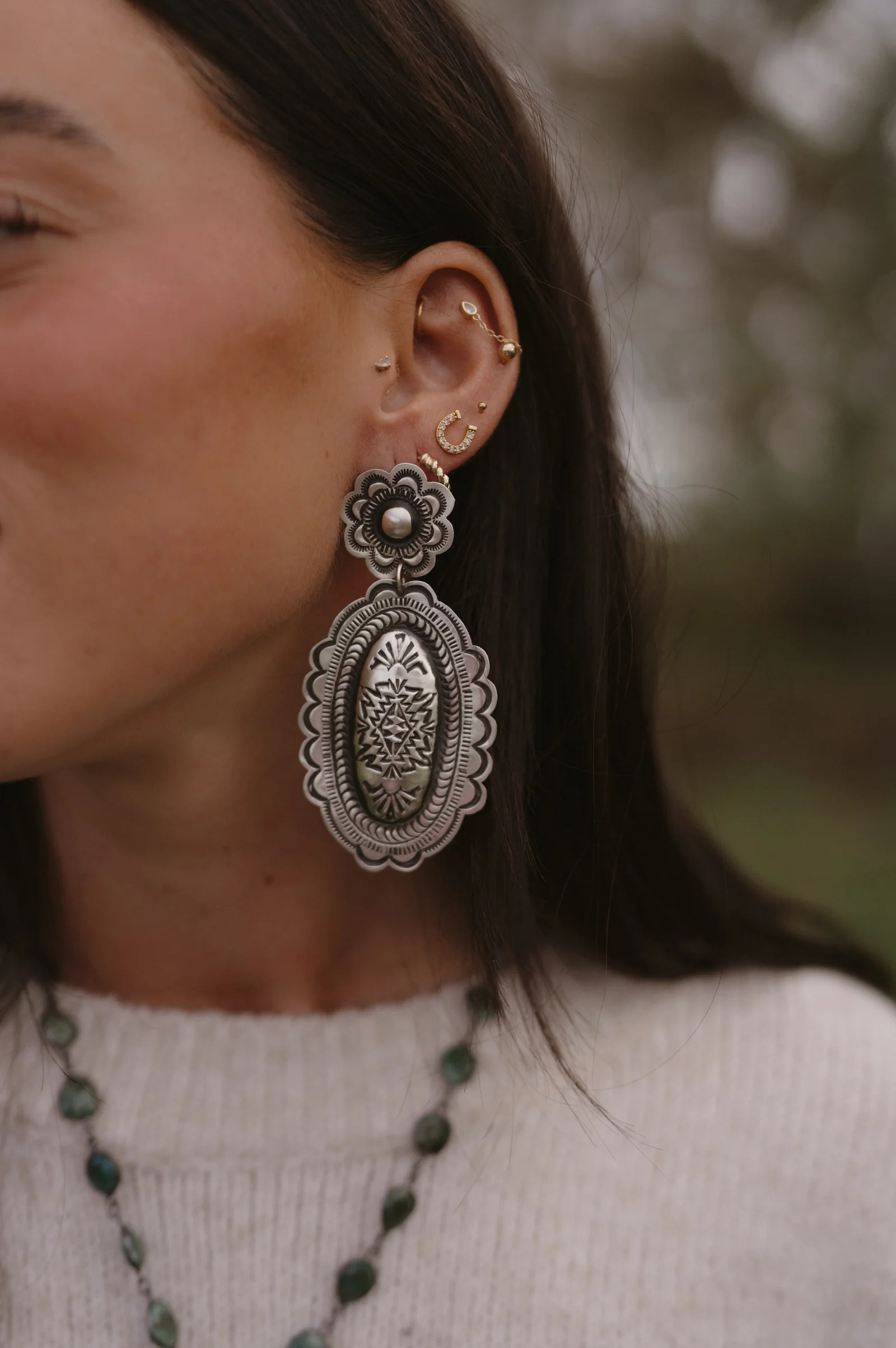 Sunday Flowers Earrings | Goldie Lew Jewelry, LLC