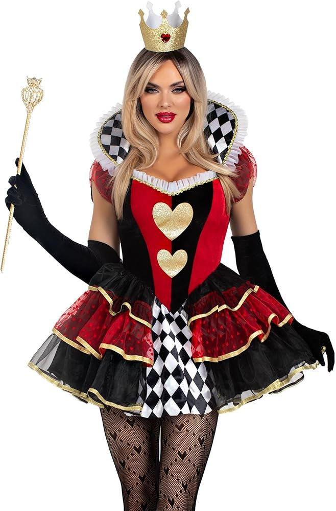 Leg Avenue womens 2 Pc Queen of HeartsHalloween Costume | Amazon (US)