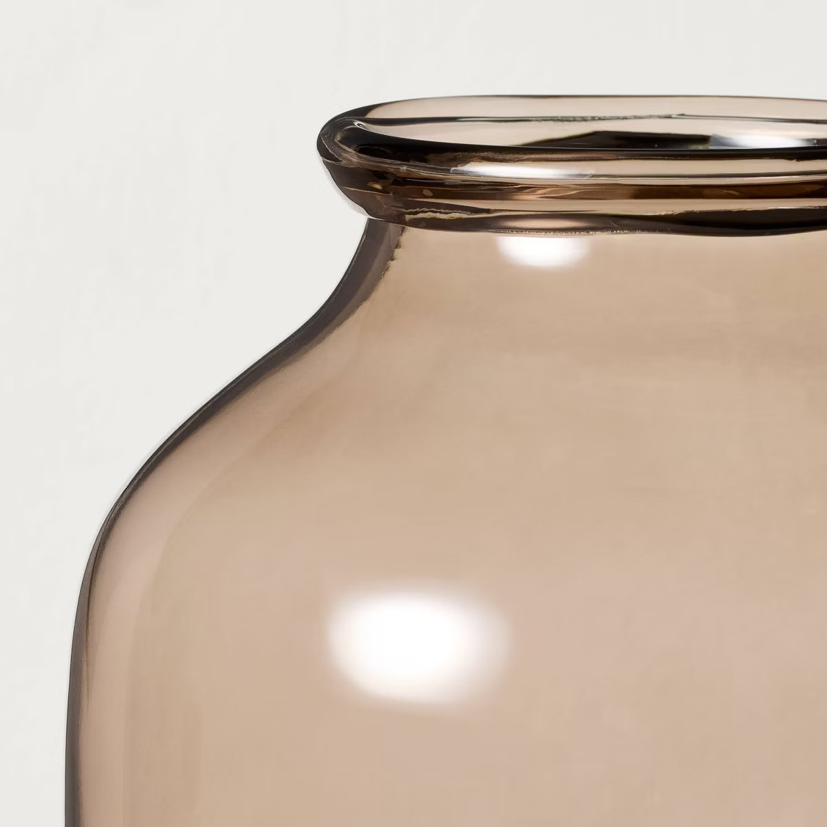 18" Oversized Glass Vase Tan - Hearth & Hand™ with Magnolia | Target