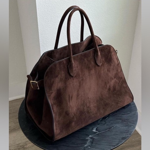 The Row Margaux 17 Suede Brown Tote Bag | Poshmark