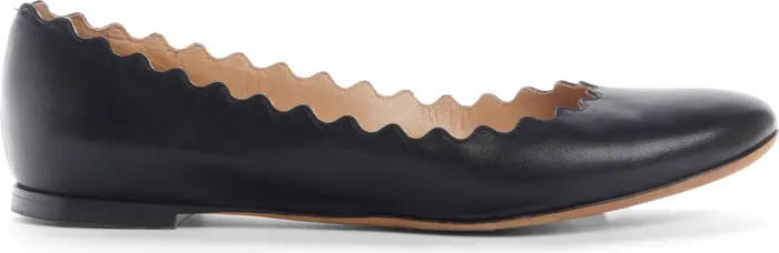 Lauren Scalloped Ballet Flat (Women) | Nordstrom