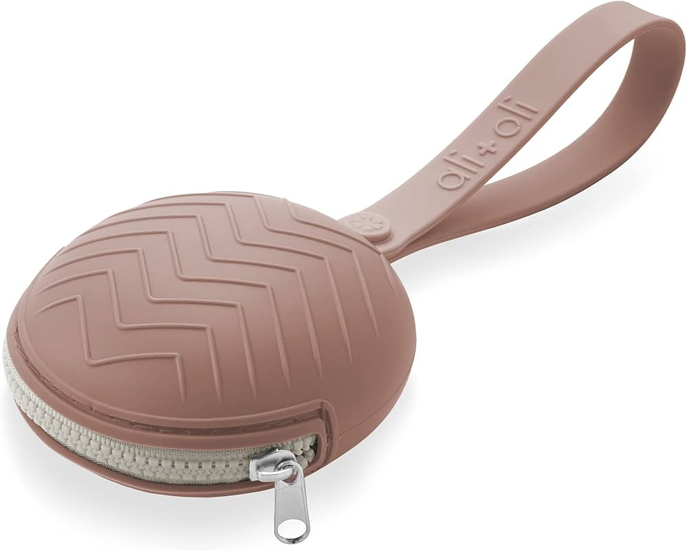 Ali+Oli Silicone Pacifier Case (Cork) 3" x 1.6" BPA-Free Newborn Pacifier Holder, Travel Baby Pac... | Amazon (US)