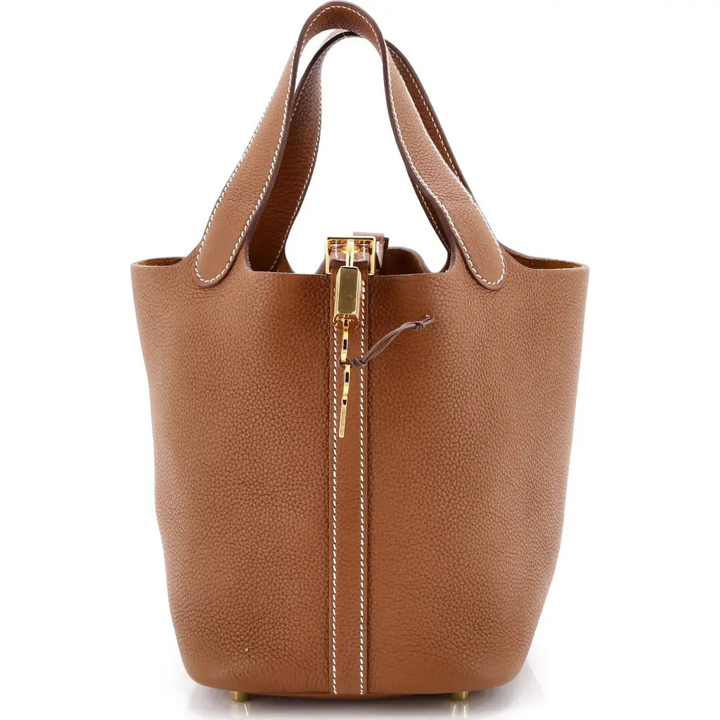 Pre-Owned Hermes Picotin Lock Bag Maurice PM in Gold at Nordstrom, Size X-Small | Nordstrom