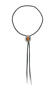 petit moments Milton Bolo Necklace in Brown from Revolve.com | Revolve Clothing (Global)