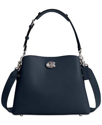 Pebble Leather Willow Shoulder Bag with Convertible Straps | Macy's