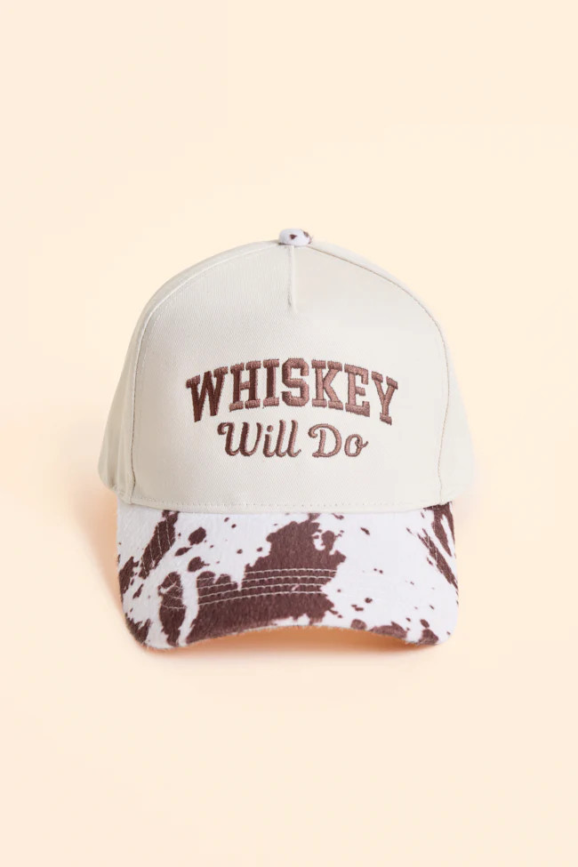Whiskey Will Do Trucker Hat | Pink Lily