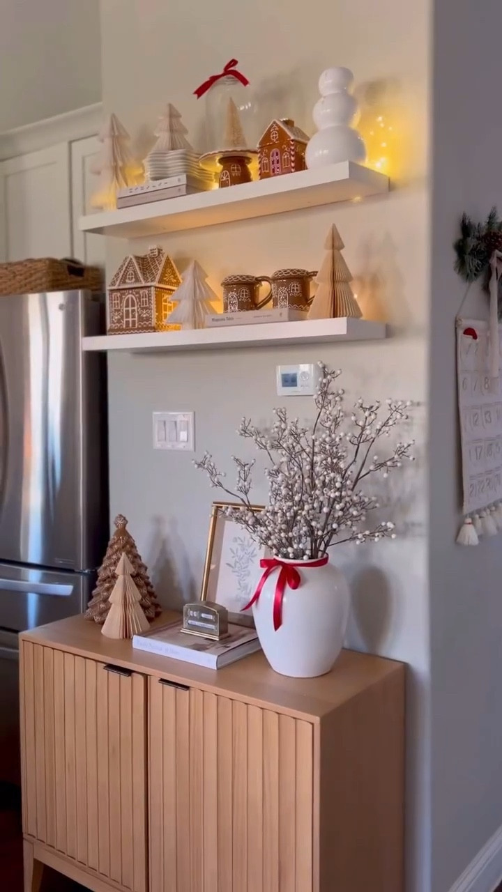 The Christmas gingerbread decor trend has my whole heart ♥️ I pulled together a few sweet pieces to style my kitchen shelves and found similar ones online so you can recreate the look! (Mine are from Hobby Lobby and Target.)

#holidaykitchen #holidaystyle #christmasdecor #christmashomedecor #holidayinspo #holidayaesthetic

#LTKGiftGuide #LTKHome #LTKHoliday