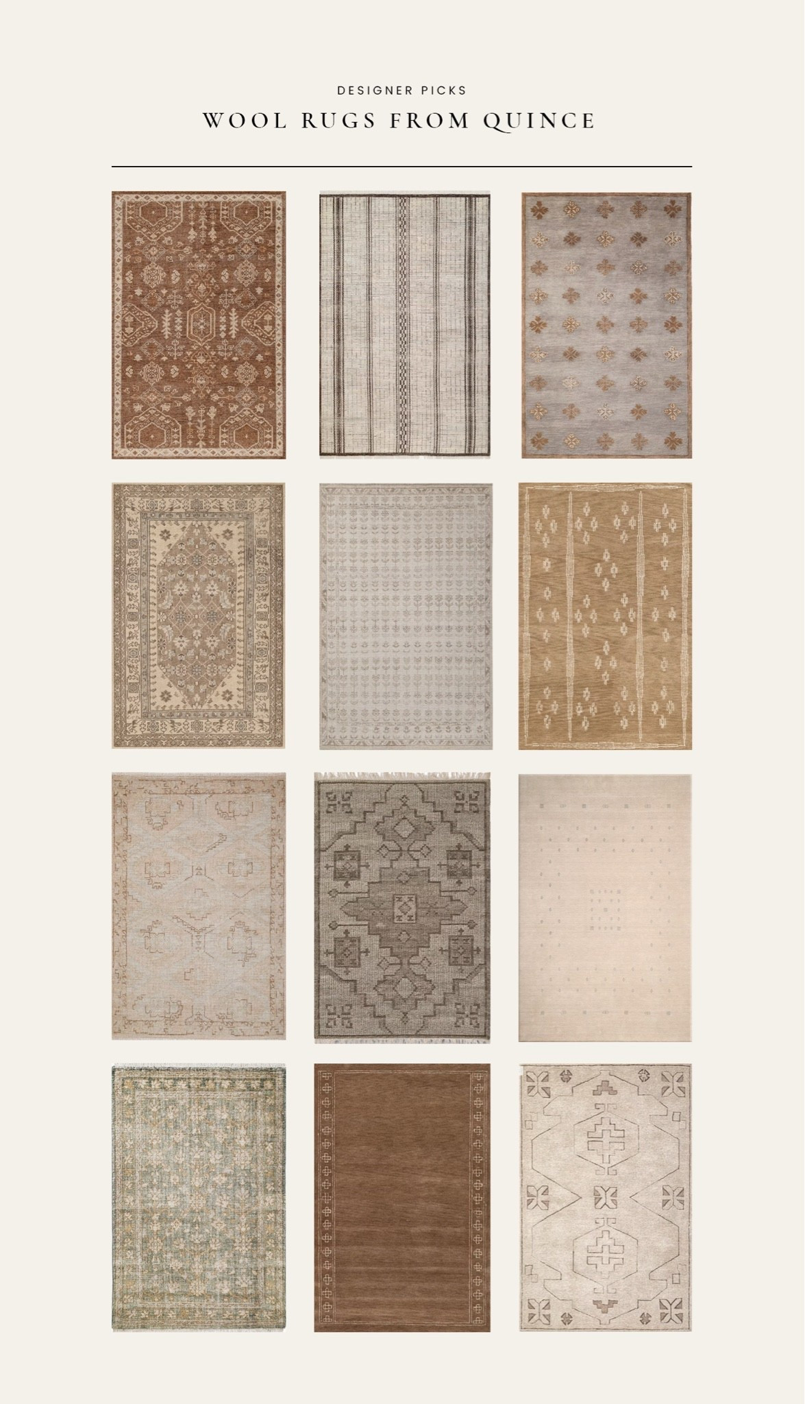 Here are my top wool rug picks from @Quince  … we have a few, and they’re all super high quality, very soft, and non shedding. #ad #QuincePartner

#LTKHome