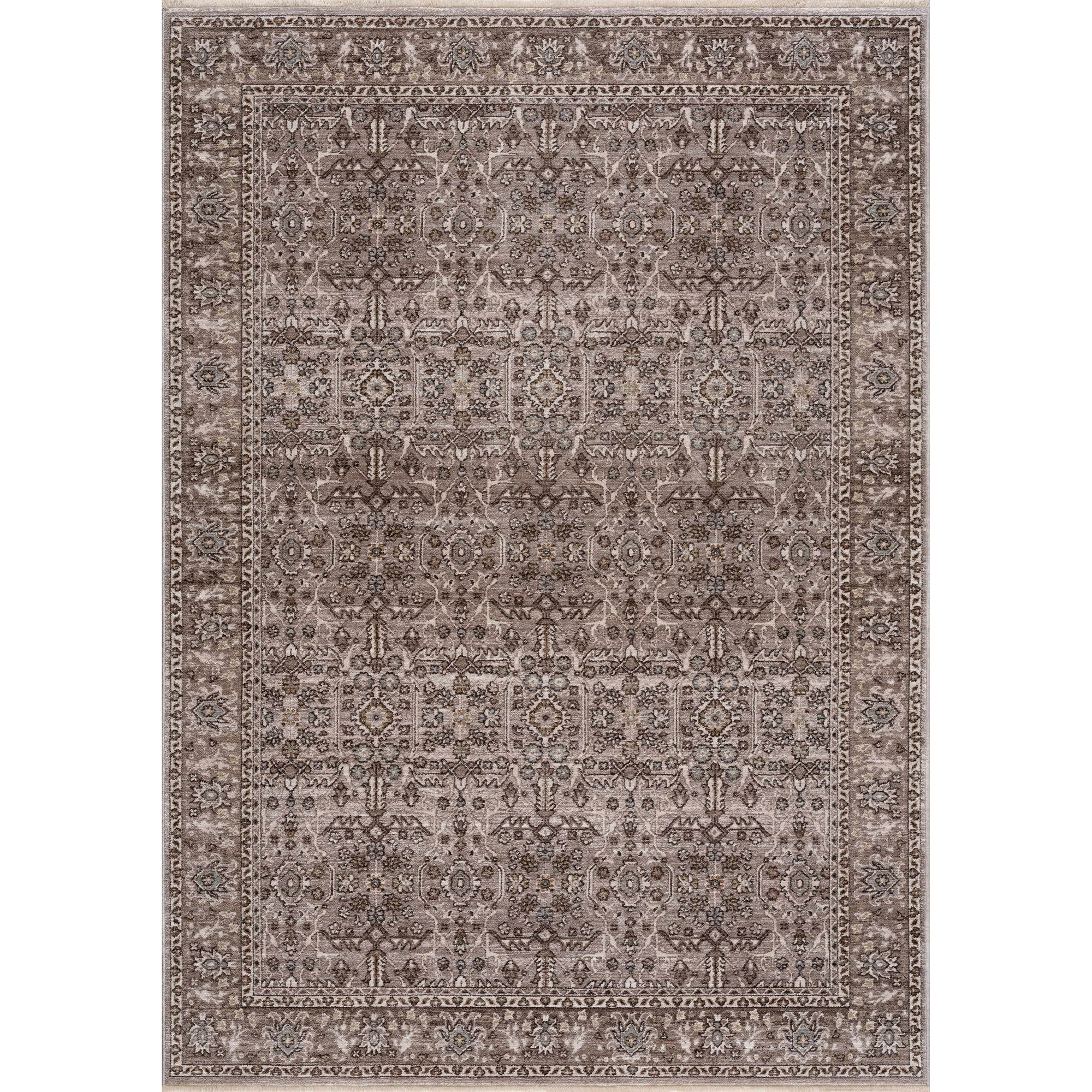 Hauteloom Lugo Living Room, Bedroom Area Rug - Oriental Traditional Bohemian - Brown - 7'10" x 10... | Walmart (US)