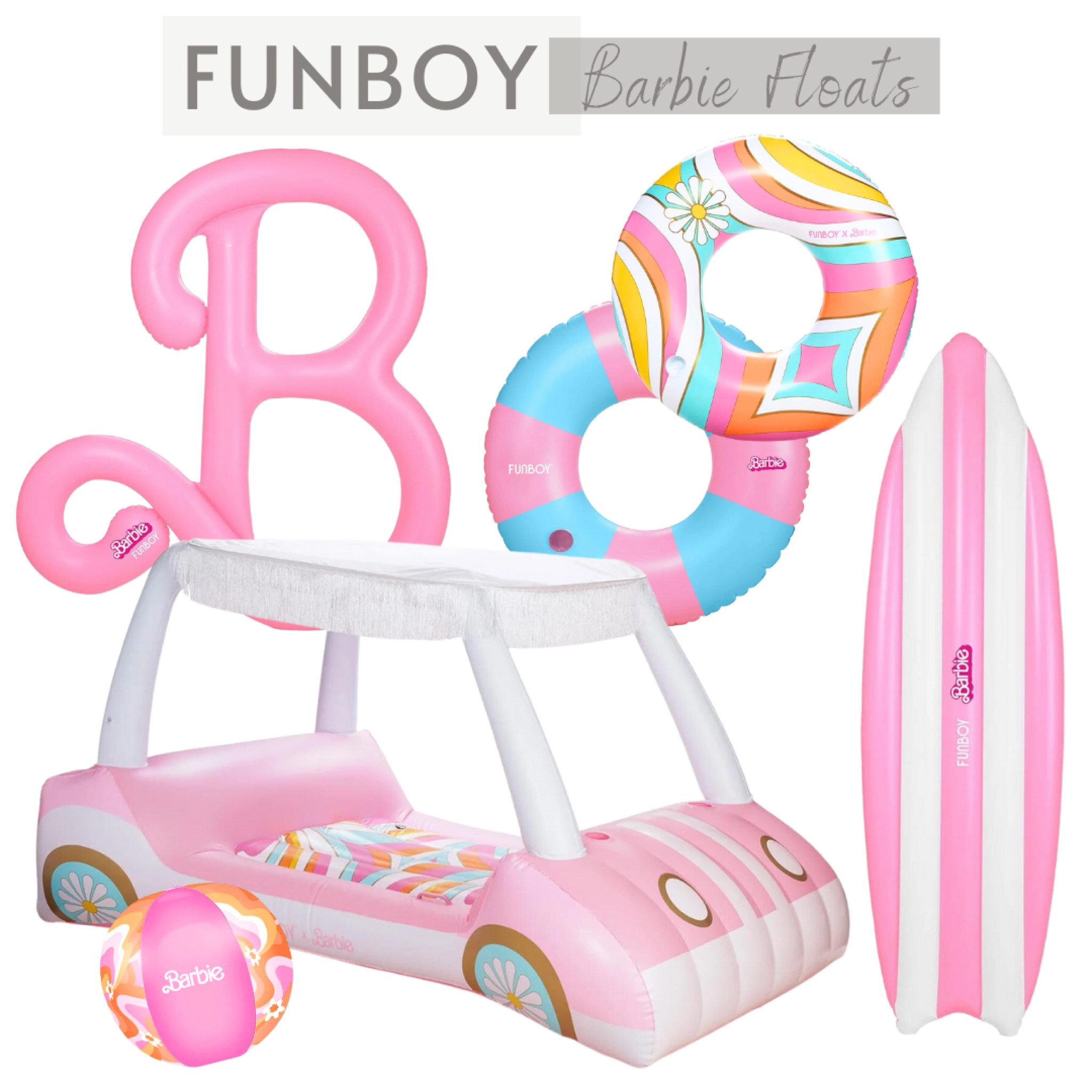 FUNBOY Barbie pool floats! Use code STARS for 25% off.

#LTKswim #LTKsalealert #LTKSeasonal