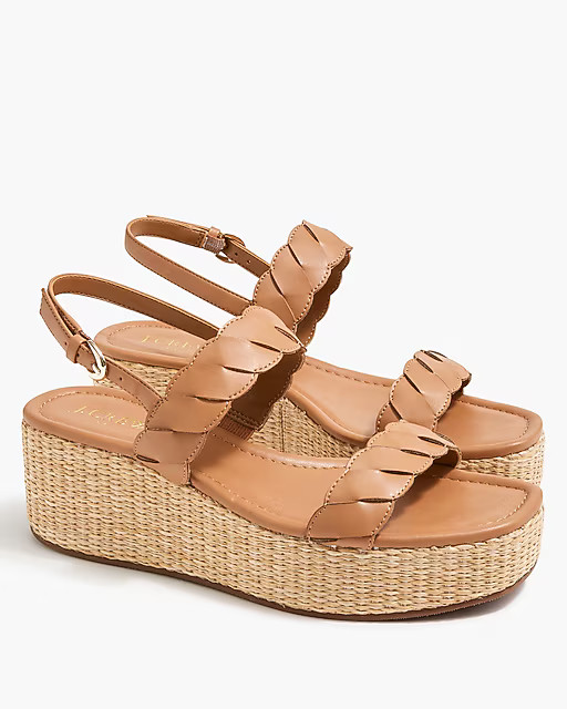 Braided wedge sandals | J.Crew Factory