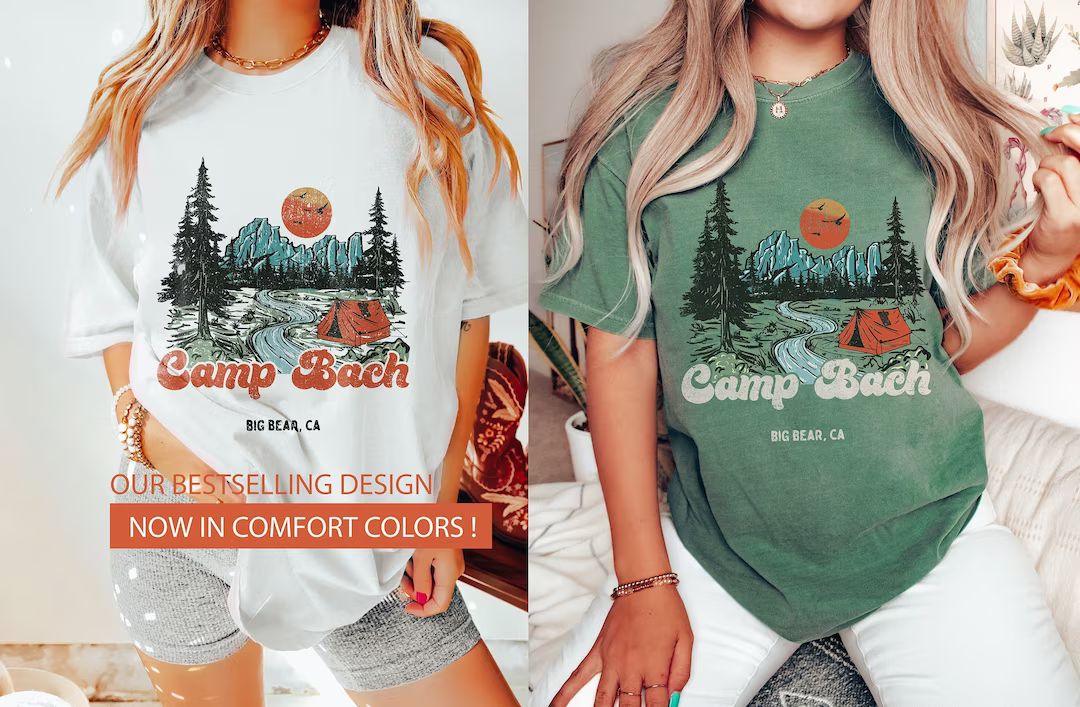 Retro Camp Bachelorette Shirts Custom Bachelorette Party - Etsy | Etsy (US)
