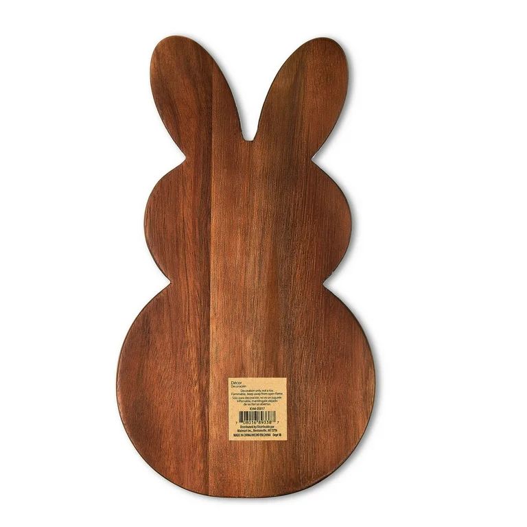 Easter Decorative Wooden Bunny Tray, 12 in x 6 in, by Way To Celebrate - Walmart.com | Walmart (US)