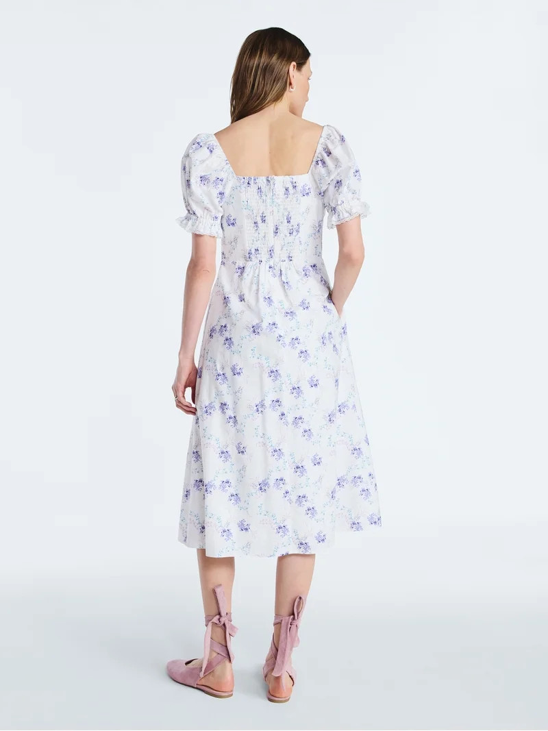 Scoop Women's and Women's Plus Lace Collar Dress, Sizes XS-4X | Walmart (US)