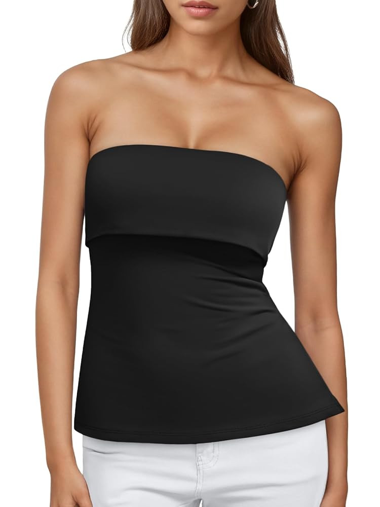 Trendy Queen Going Out Tops for Women Summer Spring Tube Tops Cute Off The Shoulder Backless Cors... | Amazon (US)