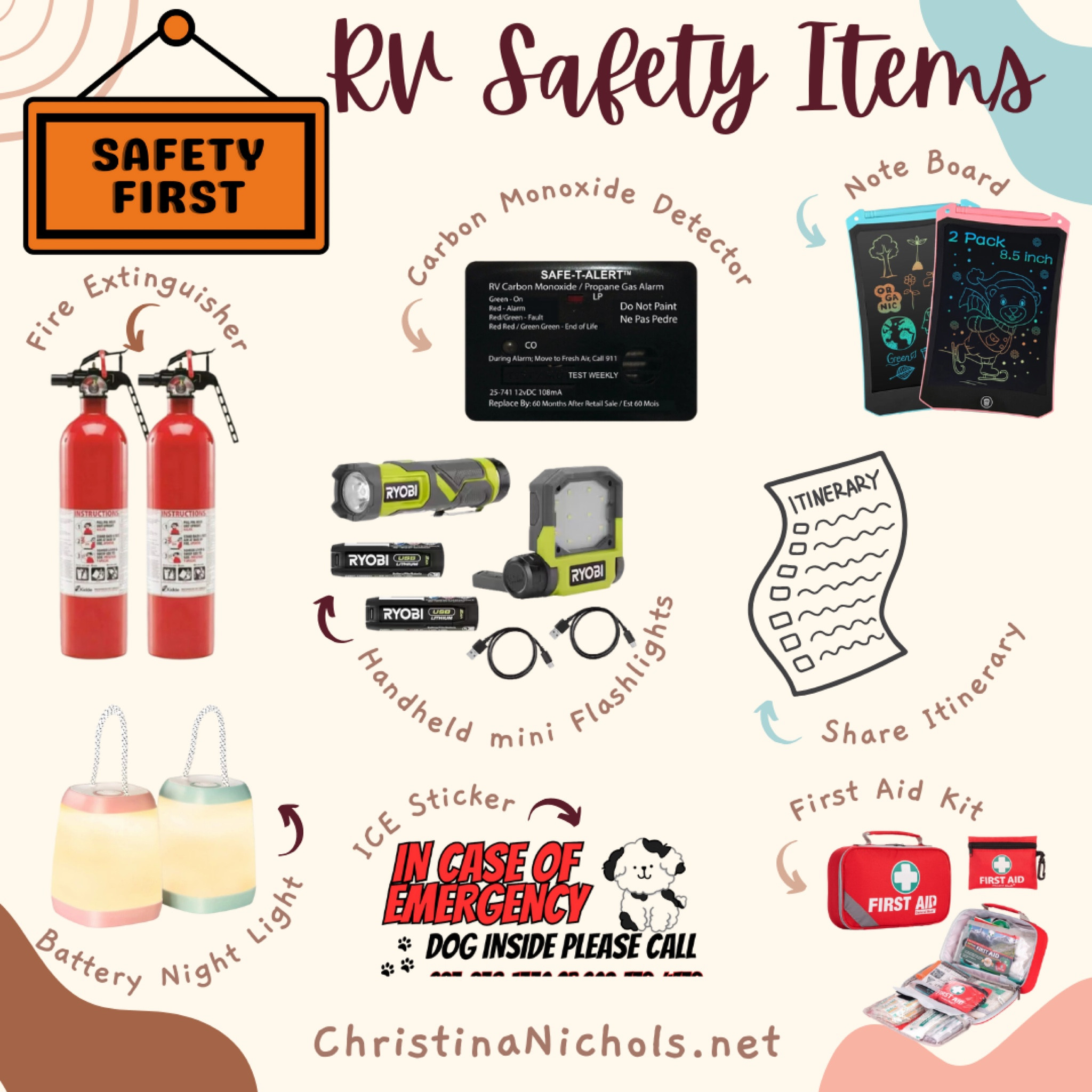 RV safety items safety first. RV living, RV life camping.

#LTKtravel