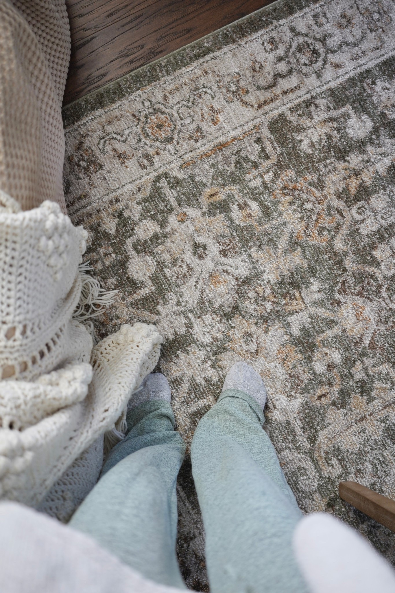 My new rug from Amazon! By loloi with magnolia home collection. Beige and green rug. 

#LTKHome