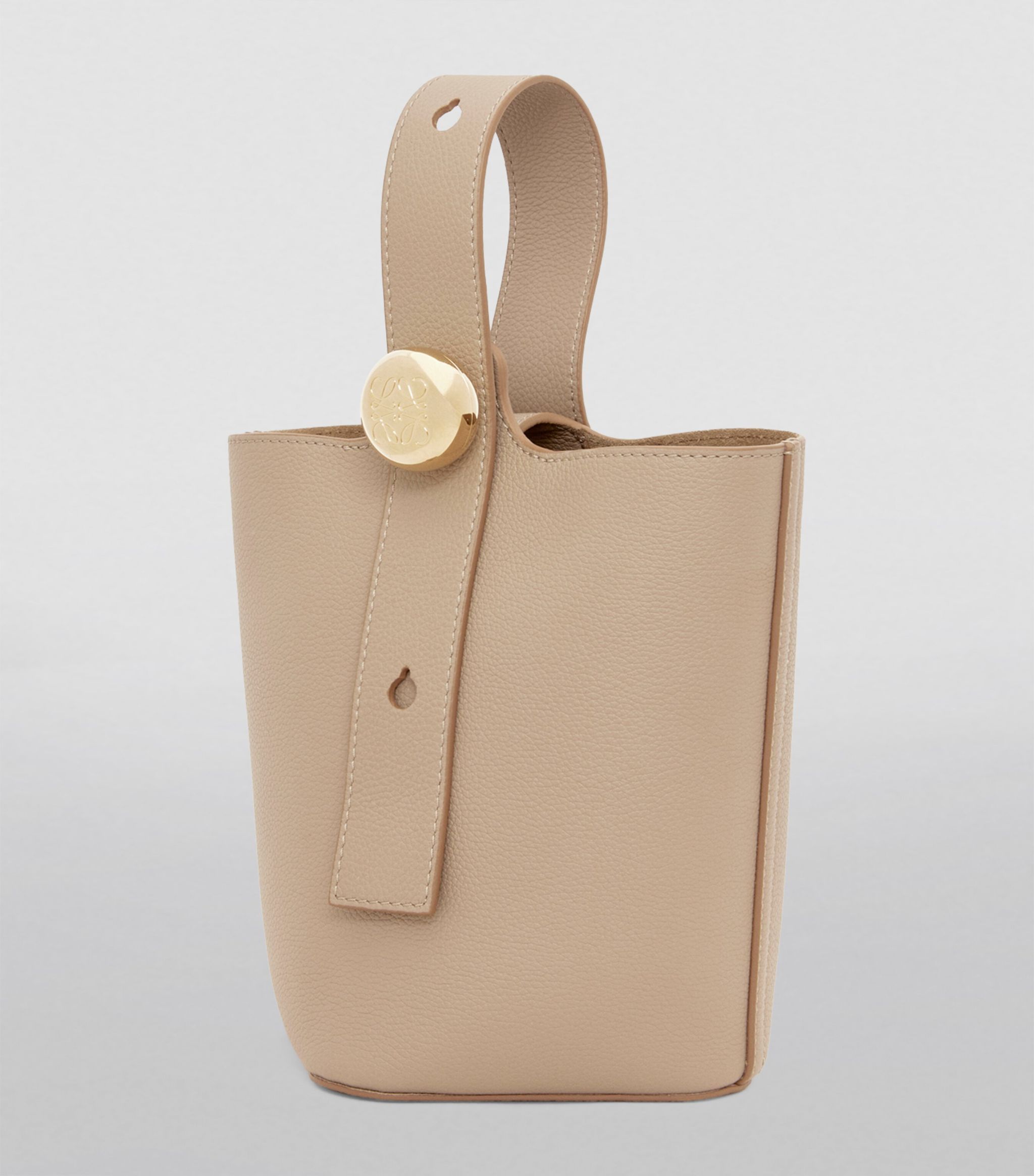 Mini Leather Pebble Bucket Bag | Harrods
