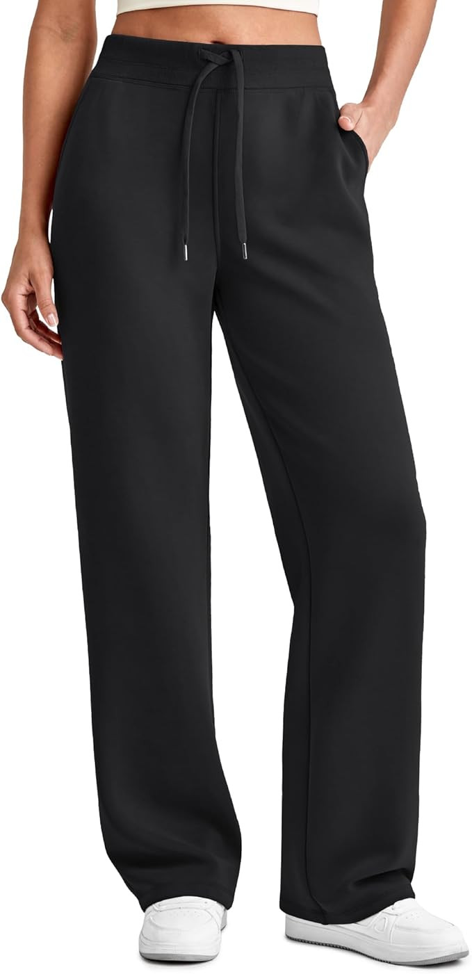 G4Free Smoofit Modal Soft Women Wide Leg Sweatpants Drawstring Casual Lounge Dress Pants with Poc... | Amazon (US)