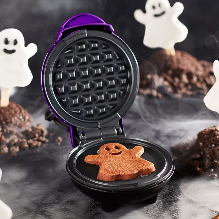2 PACK Dash Mini Waffle Maker Individual Hash Browns Keto Chaffles  Halloween