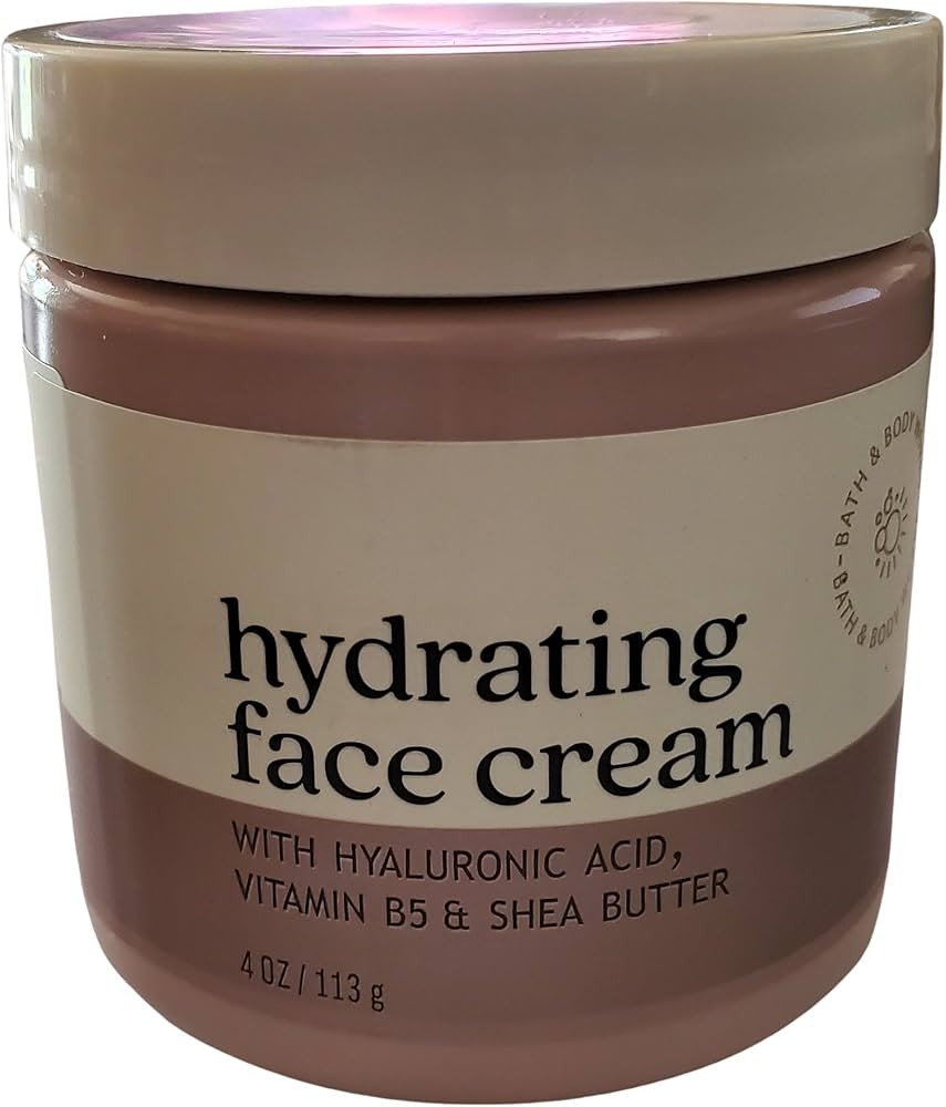 Bath and Body Works Hydrating Face Cream With Hyaluronic Acid + Vitamin B5 + Shea Butter 4 Ounces | Amazon (US)