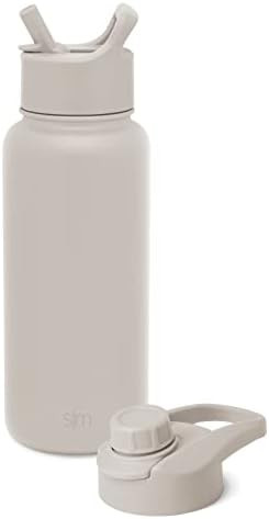Simple Modern Water Bottle with Straw and Chug Lid Vacuum Insulated Stainless Steel Metal Thermos Bo | Amazon (US)