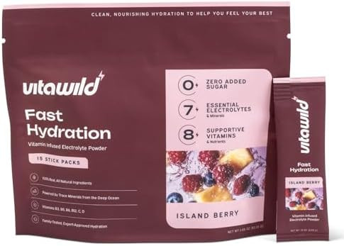 Clean Electrolytes Powder Packets No Sugar Added, 8 Vitamins & 7 Electrolytes Drink Mix Hydration... | Amazon (US)